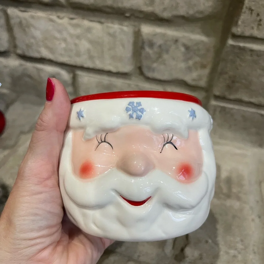 NWT Ceramic Santa Claus candy dish target wondershop Christmas